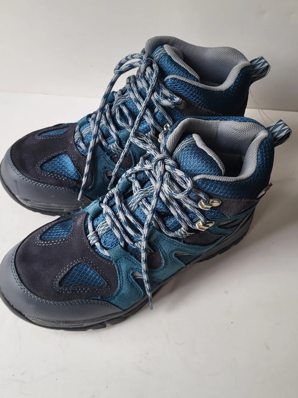 L.L. Bean Kids Blue and Navy Hiking Boots